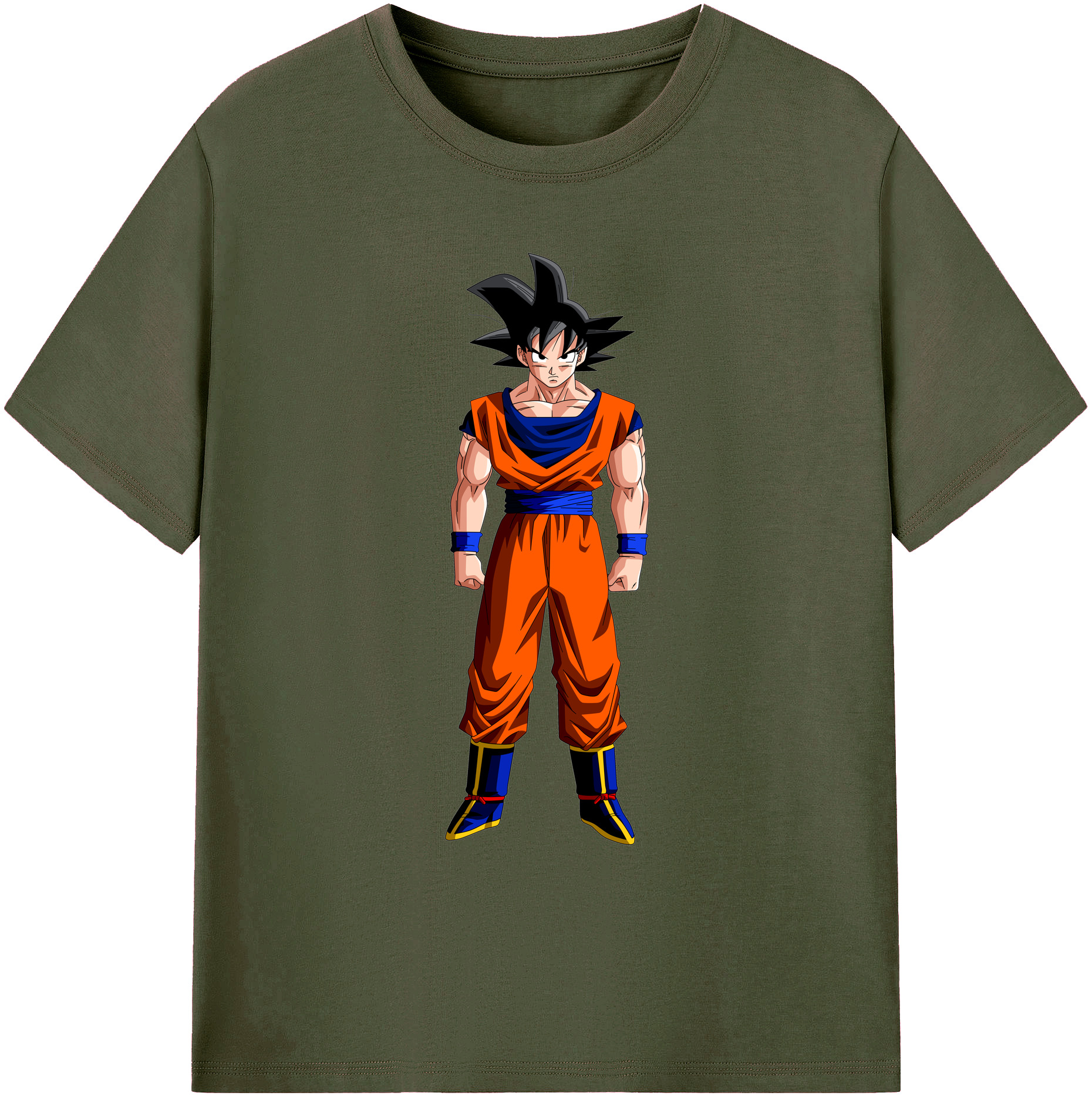（画像用） ドラゴンボール 孫悟空（そん ごくう）Son Goku カカロット DRAGON BALL Kakarotto 綿100％ メンズ半袖Tシャツ｜肌触りやわらか＆通気性